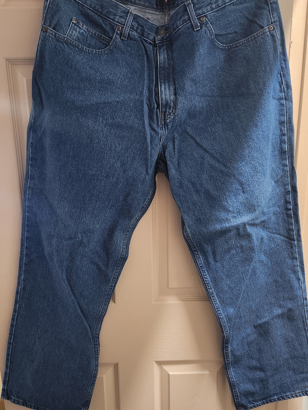Saddlebred Relaxed Fit Jeans in Dark Blue Wash